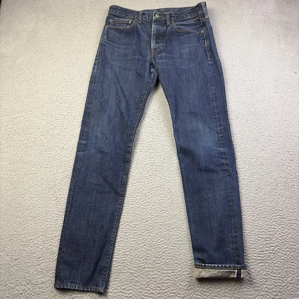 J. Crew Kaihara Japanese Selvedge Jeans Mens fits 30x32 Blue 770 Slim Straight